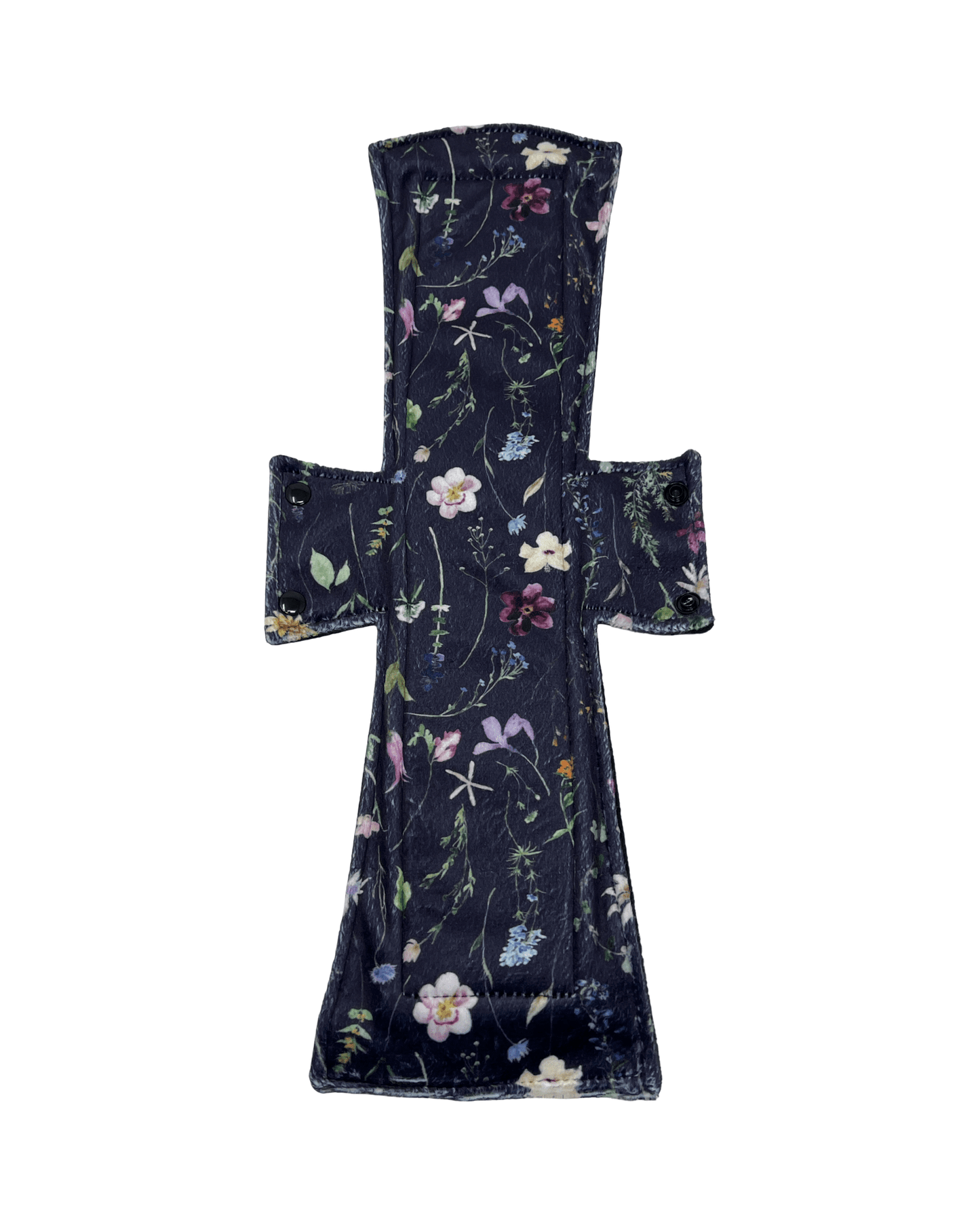 Plum Wildflowers Minky Single Super Night/Postpartum Pad 16.5" - Tree Hugger Cloth Pads