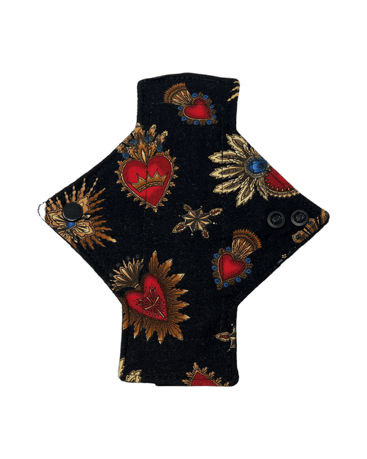 Queen of Hearts Limited Edition Cotton Single Pantyliner - Tree Hugger Cloth Pads