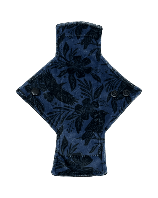 Raven Floral Limited Edition Minky Single Heavy Flow Day Pad - Tree Hugger Cloth Pads