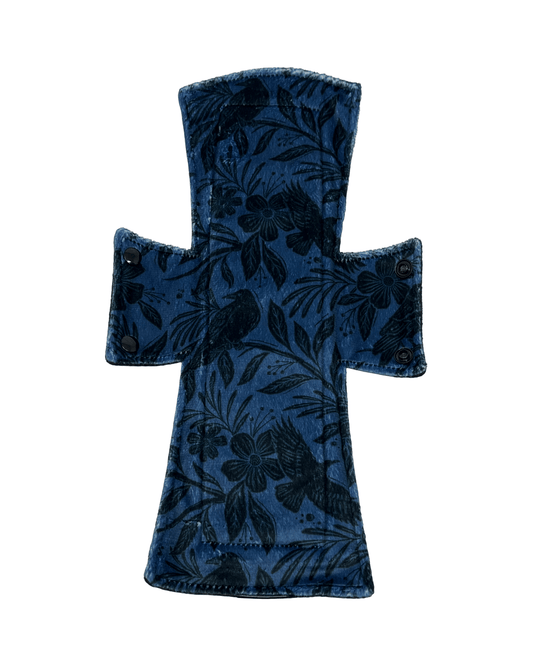 Raven Floral Limited Edition Minky Single Night/Postpartum Pad - Tree Hugger Cloth Pads