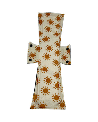 Ray of Sunshine Minky Single Super Night/Postpartum Pad 16.5" - Tree Hugger Cloth Pads