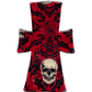 Red Damask Skulls Minky Single Night/Postpartum Pad - Tree Hugger Cloth Pads