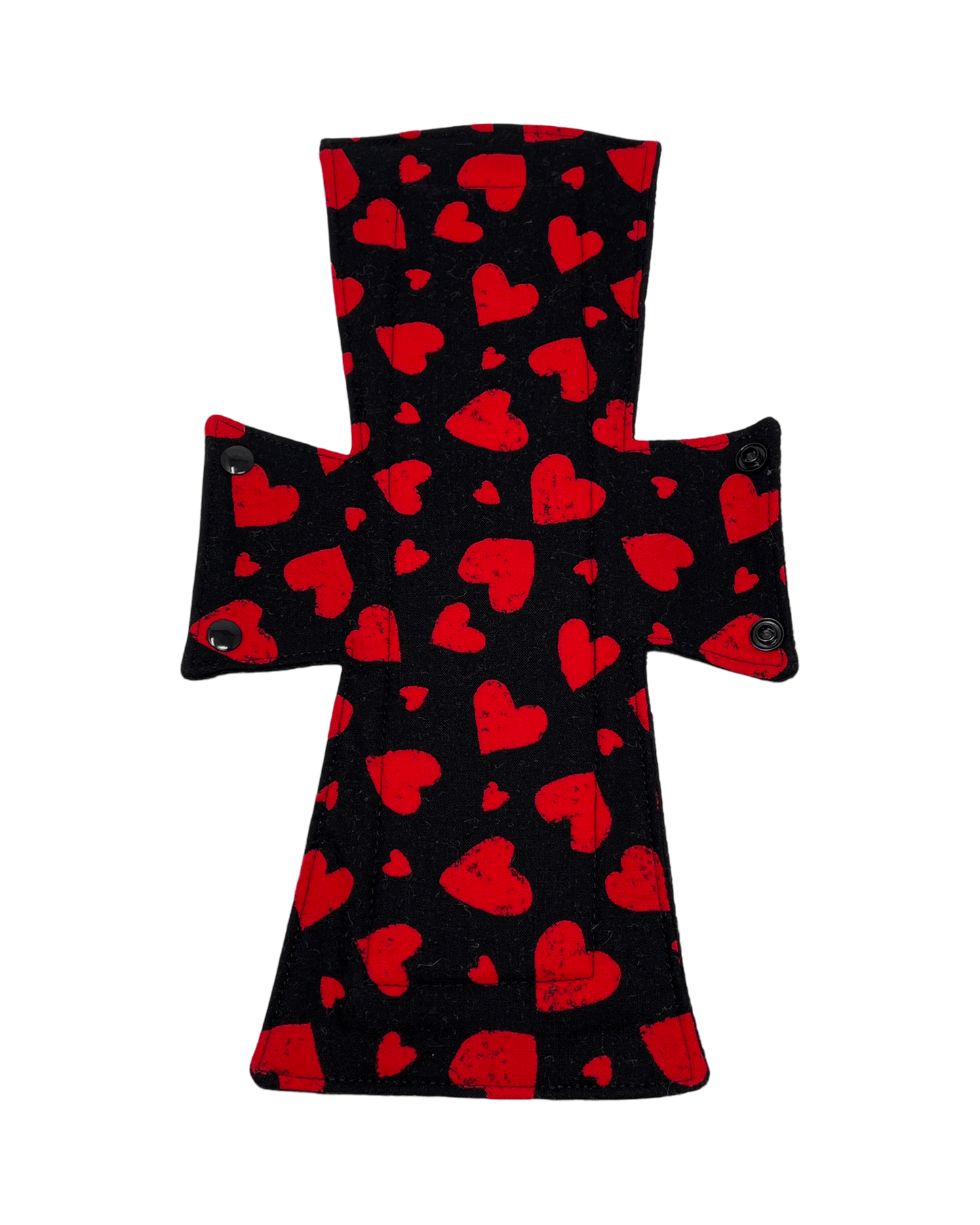 Red Hearts Limited Edition Cotton Single Night/Postpartum Pad - Tree Hugger Cloth Pads