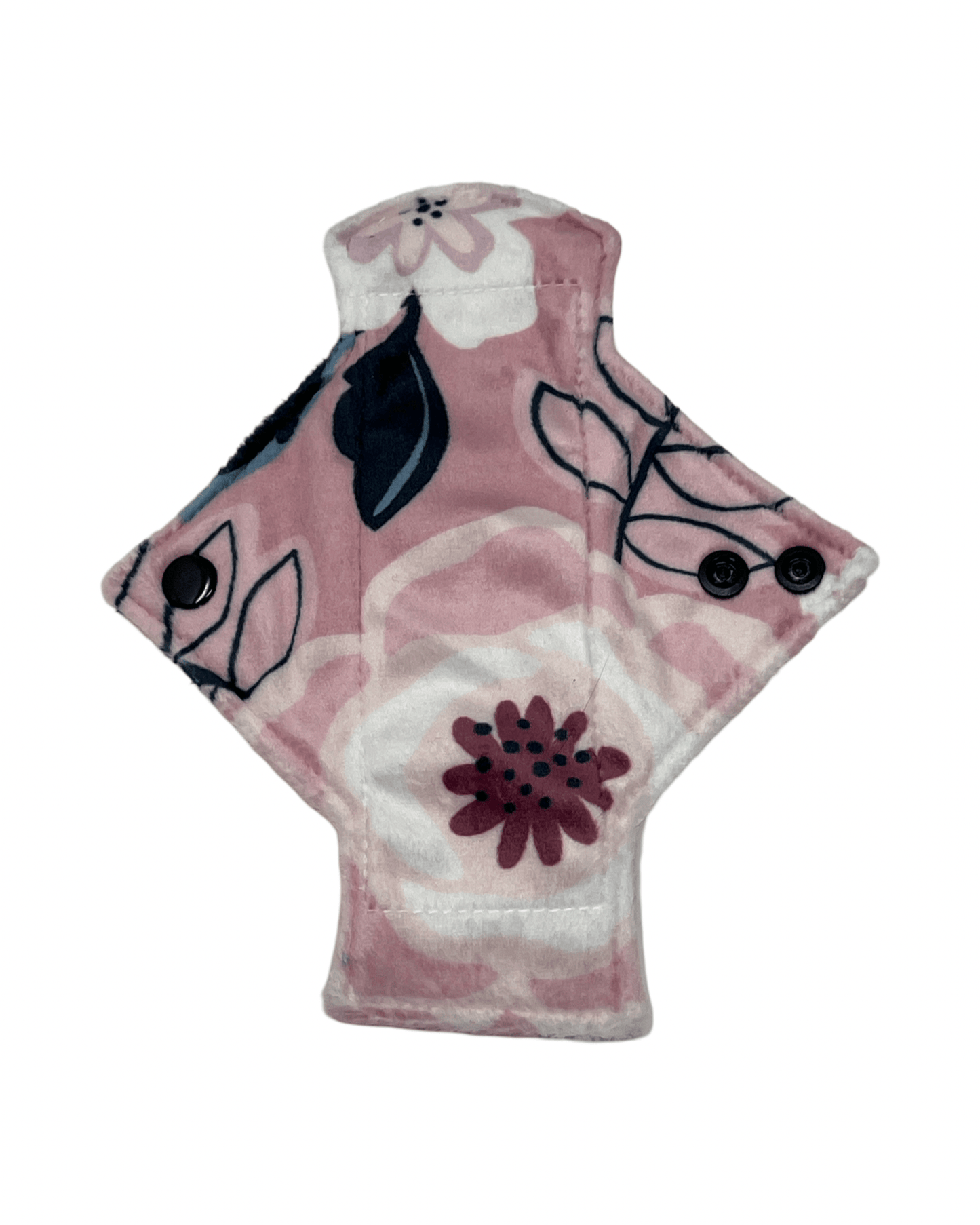 Rose Pink Floral Single Minky Pantyliner - Tree Hugger Cloth Pads