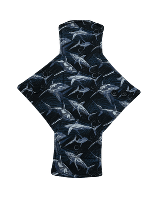 Shark Jersey Limited Edition Single Heavy Flow Day Pad - Tree Hugger Cloth Pads