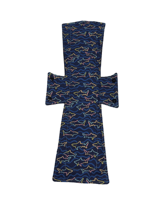 Shark Outlines Cotton Single Super Night/Postpartum Pad 16.5" - Tree Hugger Cloth Pads