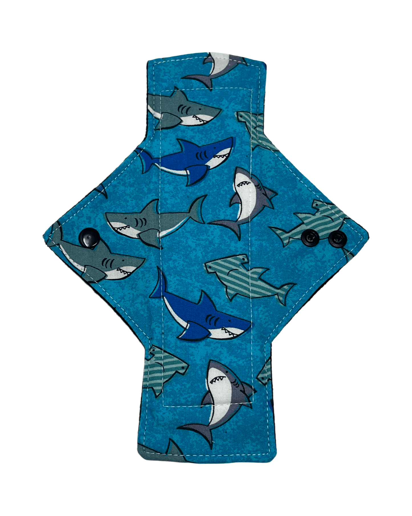 Sharks Cotton Single Light Flow Day Pad - Tree Hugger Cloth Pads