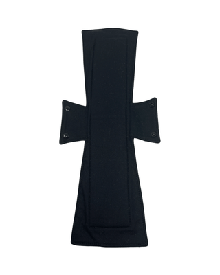 Solid Black Cotton Single Super Night/Postpartum Pad 16.5" - Tree Hugger Cloth Pads