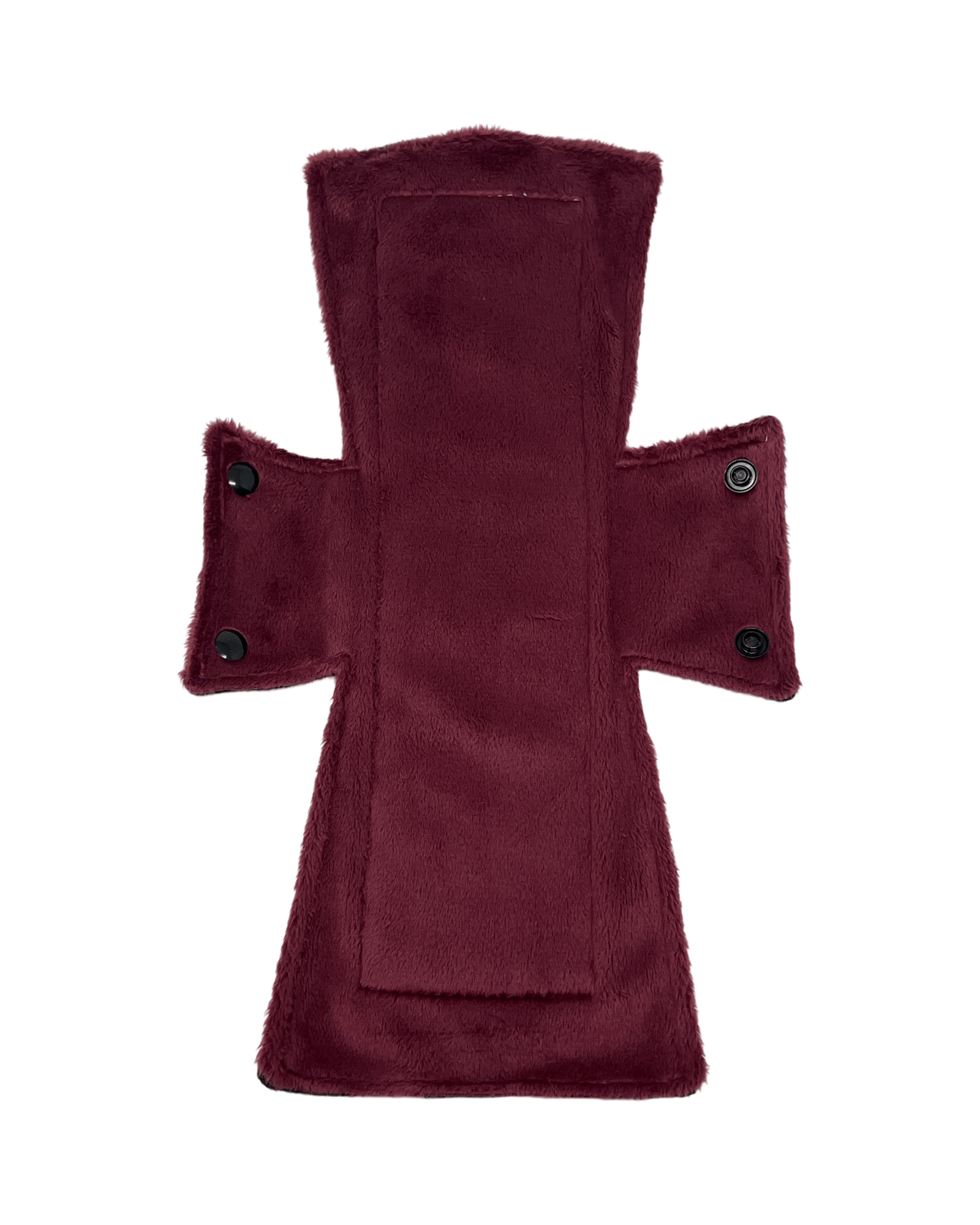 Solid Burgundy Minky Single Night/Postpartum Pad - Tree Hugger Cloth Pads