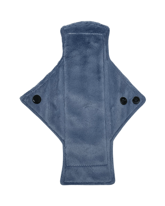 Solid Steel Minky Single Light Flow Day Pad - Tree Hugger Cloth Pads