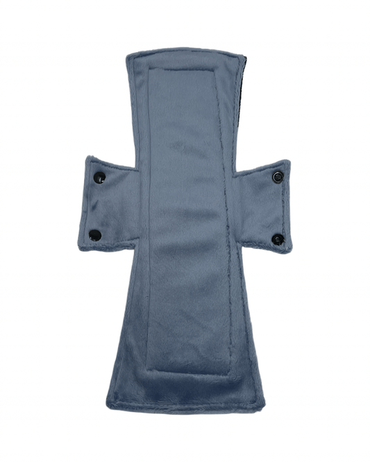 Solid Steel Minky Single Night/Postpartum Pad - Tree Hugger Cloth Pads
