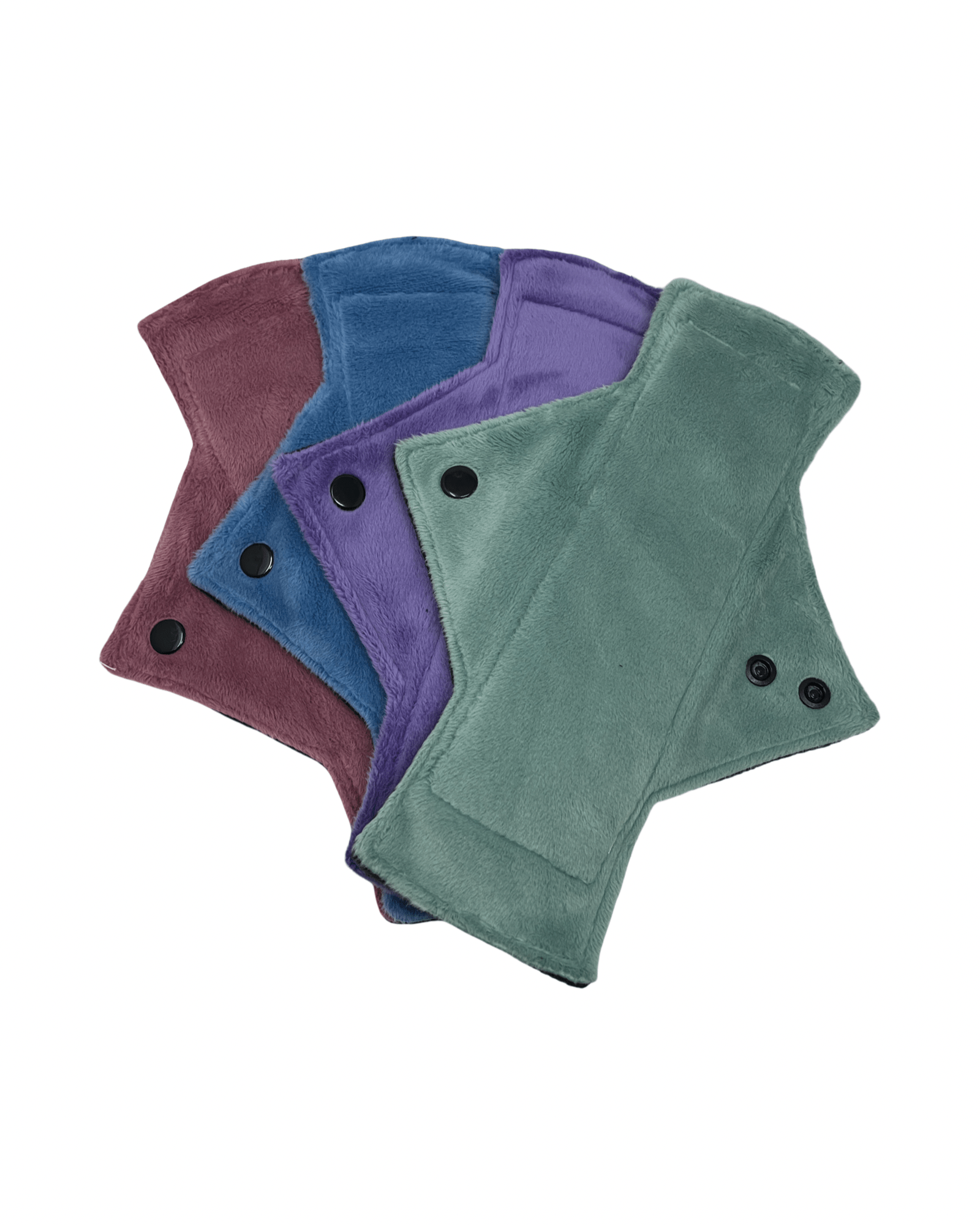 Spring Solid Minky Light Flow Day Pad Set of 4 - Tree Hugger Cloth Pads