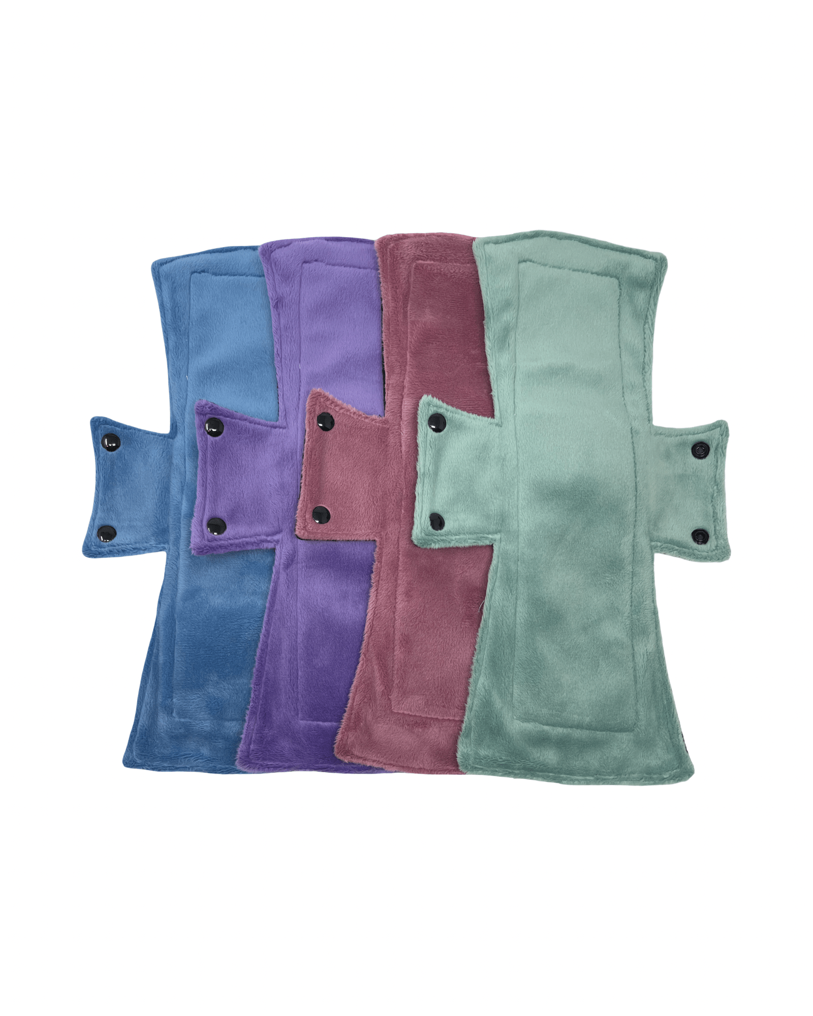 Spring Solid Minky Night/Postpartum Pad Set of 4 - Tree Hugger Cloth Pads