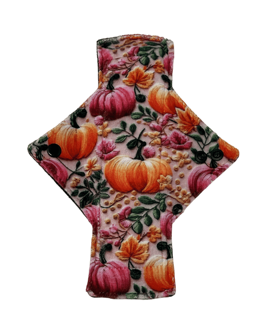 Stitched Pumpkins Limited Edition Minky Single Light Flow Day Pad - Tree Hugger Cloth Pads