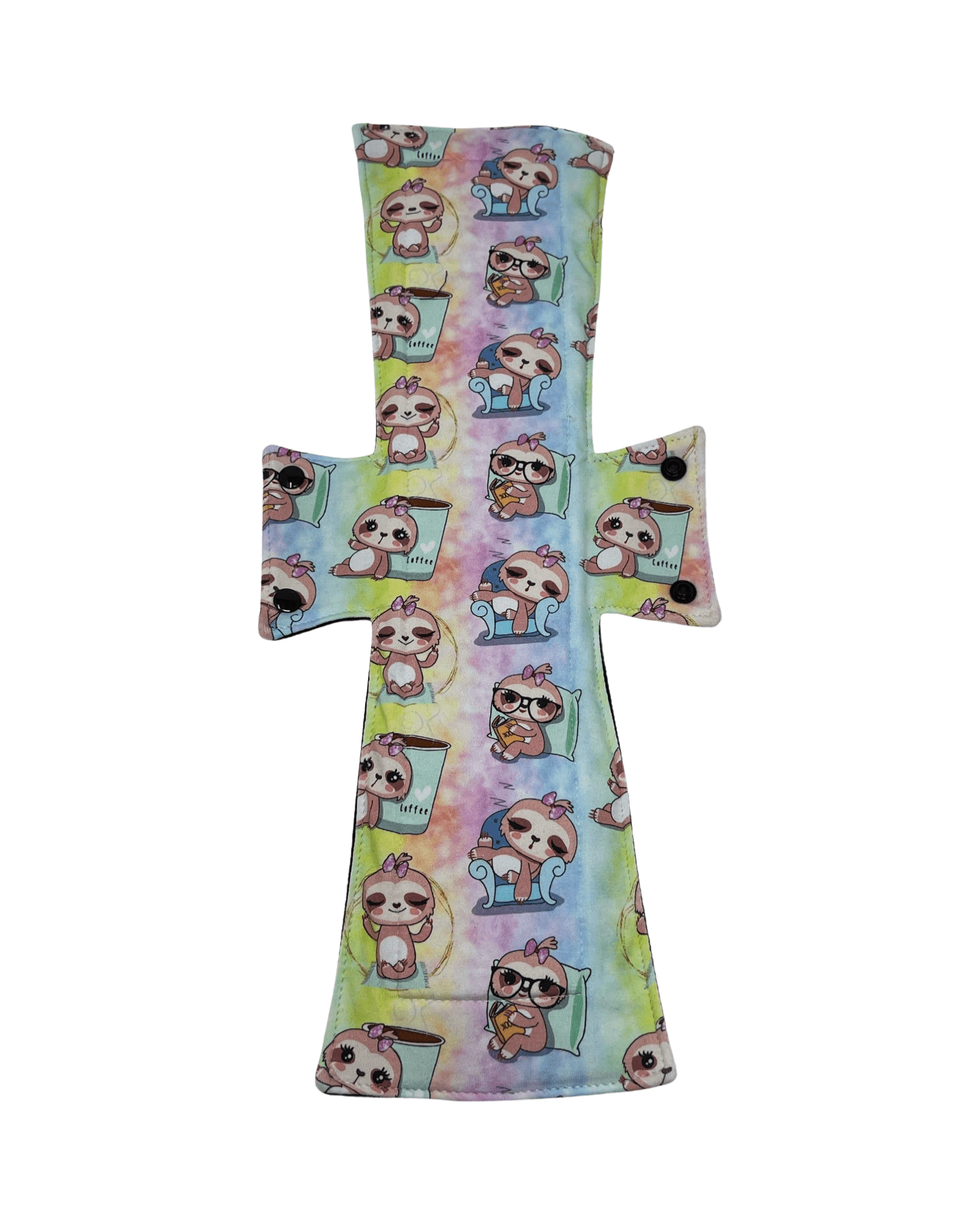 Sunday Sloths Jersey Single Super Night/Postpartum Pad 16.5" - Tree Hugger Cloth Pads