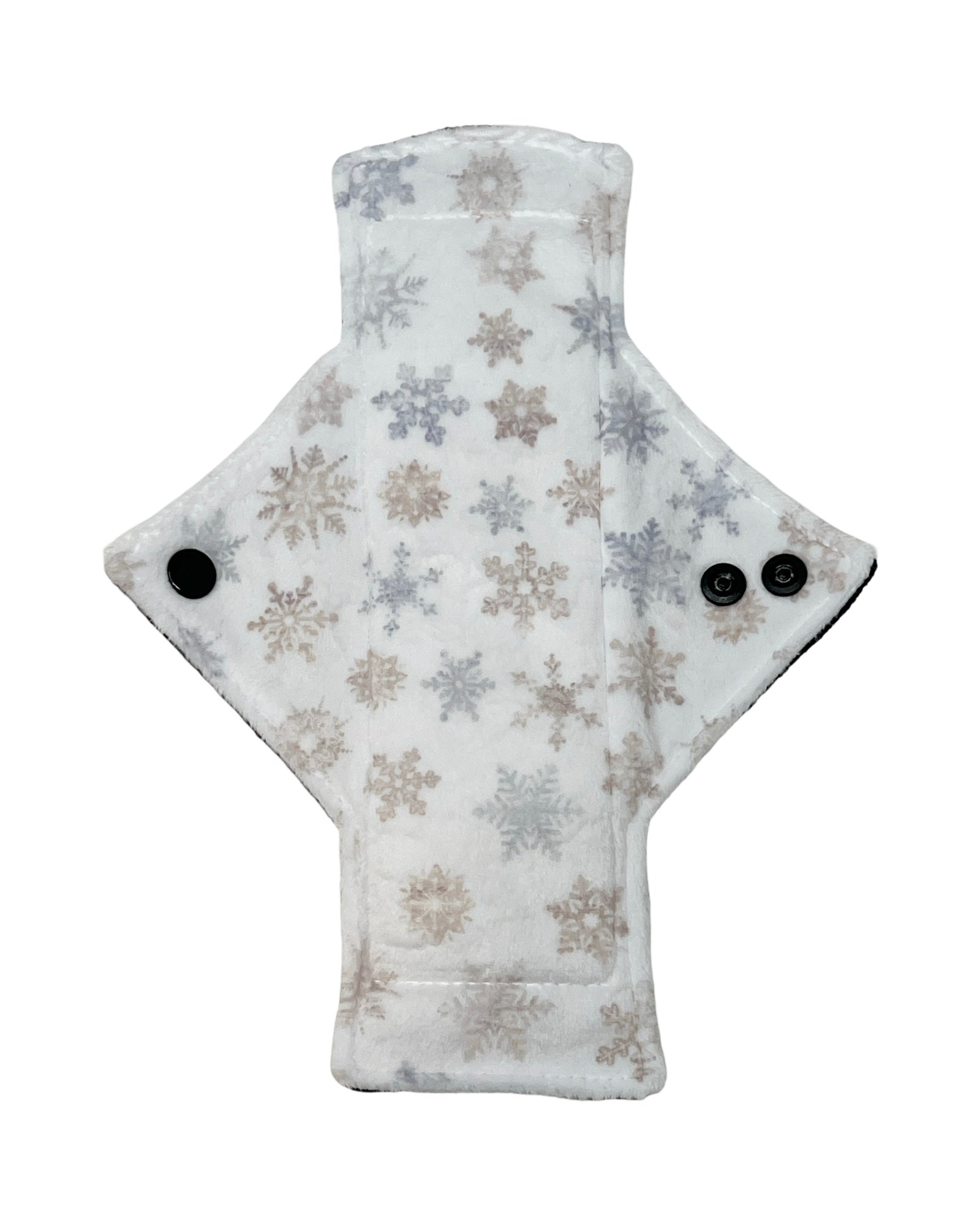 White Snowflakes Limited Edition Minky Single Heavy Flow Day Pad - Tree Hugger Cloth Pads