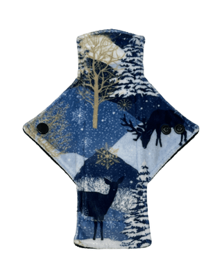 Winter Scene Limited Edition Minky Single Heavy Flow Day Pad - Tree Hugger Cloth Pads