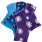 3 Fabric Sampler - Surprise Print Heavy Flow Pad Set - Tree Hugger Cloth Pads
