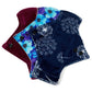 3 Fabric Sampler - Surprise Print Pantyliner Set - Tree Hugger Cloth Pads
