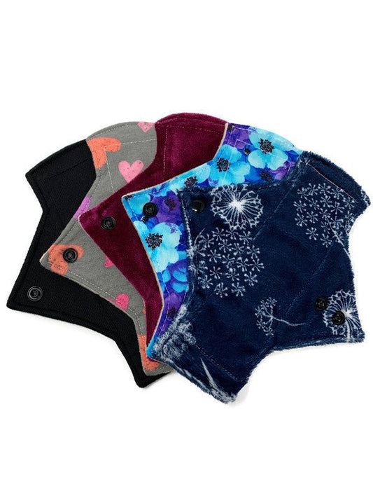 5 Fabric Sampler - Surprise Print Pantyliner Set - Tree Hugger Cloth Pads