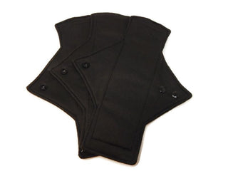 Athletic Wicking Black Light Flow Day Pad Set (3) - Tree Hugger Cloth Pads