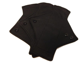 Athletic Wicking Black Pantyliner Set (3) - Tree Hugger Cloth Pads
