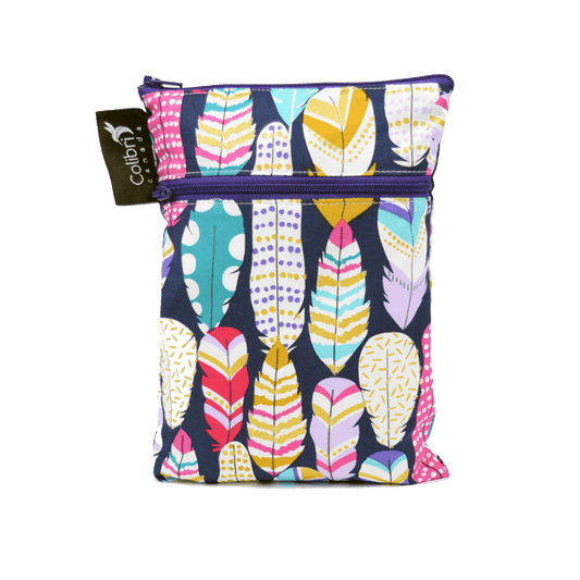 Colibri Quill Dual Pocket Purse Sized Wet Bag - Tree Hugger Cloth Pads