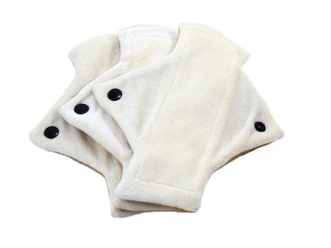 Natural Un - dyed Organic Bamboo Pantyliners x3 - Tree Hugger Cloth Pads