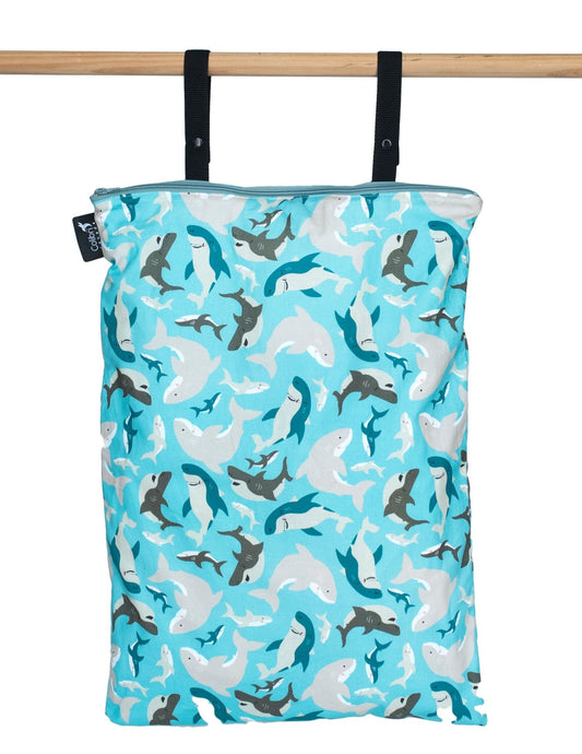 XL Colibri Sharks Wet Bag - Tree Hugger Cloth Pads